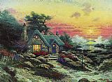 cottage by the sea by Thomas Kinkade